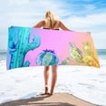 thumbnail image 1 of Up to 65% Off SMihono Microfiber Beach Towel Super Lightweight Colorful Bath Towel Sandproof Beach Blanket Multi-Purpose Towel For Travel Swimming Pool 30x60 Inch, 1 of 4