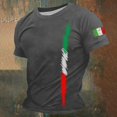 thumbnail image 1 of T-Shirt Graphique Décontracté pour Hommes T-Shirt Polyvalent pour Tous les Jours Design à Col Rond Élégant pour Sorties Sociales Coupe Légère et Confortable, 1 of 3