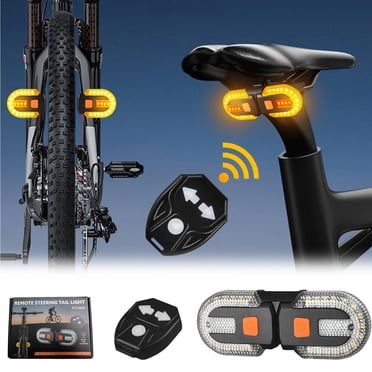 Dvkptbk Bicycle Tail Lights Wireless Remote Control Turn Signal USB Rear Taillights for Bicycles Bicycle Accessories