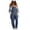 Dark Blue, variant on Moxiu Womens Overalls Denim Bib Overalls Barrel Leg Adjustable Strap Straight Leg Baggy Jean Pants Jumpsuits with Pockets 2025 Dark Blue,S