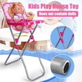 thumbnail image 3 of Ensemble de Meubles de Simulation pour Maison de Jeu pour Enfants, Poupée Bébé Nourrisson, Lit à Bascule, Chaise Berçante, 3 of 5