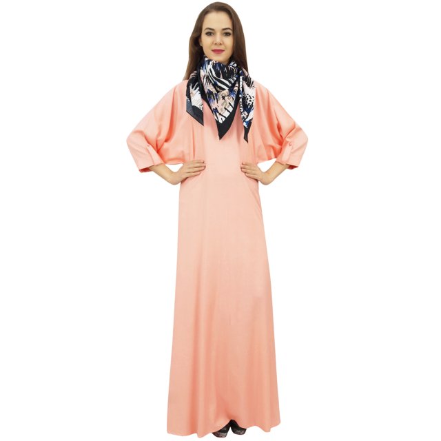Bimba Robe Maxi pour Femme avec Pompon avec Foulard Boho Pêche Robes d'Été-6