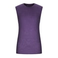 thumbnail image 4 of Timegard Tank Tops Men Solid Color Crewneck Basic Tee Comfy Sleeveless Fitting Casual Shirts Top Athletic, 4 of 5