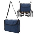 thumbnail image 4 of Walker Side Storage Bag, Quilted Cotton Wheelchair Hanging Storage Bag Waterproof  For Scooter Navy Blue, 4 of 8
