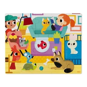 Janod Tactile Puzzle Animaux - 20 Pcs - Âges 2+