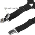 thumbnail image 4 of Drap-housse de Lit Fixe 8 Pcs, Matelas élastique en Tendeur Housse de Drap Réglable, Triangle Supports Grip pour Draps de Lit Réglables Attaches (Noir), 4 of 5