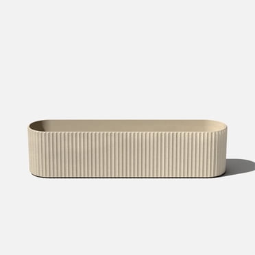 Veradek Demi Series Window Box 36" Plastic-Stone Planter - (Sand/1 Pack)