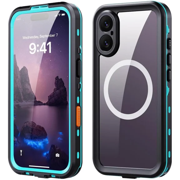 Waterproof Case for iPhone 17 [Built-in Screen Protector & Camera Protector][Compatible with MagSafe][Full Body Shockproof][IP68 Waterproof][Dustproof] Phone Case 6.3"