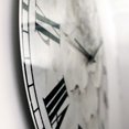 thumbnail image 2 of Designart 'Indigold Grey Peonies I' Traditional wall clock, 2 of 4