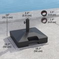 thumbnail image 3 of Outsunny Fillable Patio Umbrella Base Outdoor Umbrella Stand with Wheels, 3 of 10