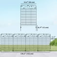 thumbnail image 3 of Outsunny 11.5' Decor Garden Fence for Border Edging, 4 Pack, Square Vines, 3 of 10