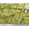 thumbnail image 2 of Soimoi Tissu Popeline de Coton Rayé & Imprimé Floral Buttercup au Mètre 42 Pouces de Large, 2 of 3