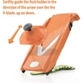 thumbnail image 4 of Trancheuse Alimentaire VPower - Trancheuse Mandoline - Orange, 4 of 9