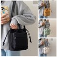thumbnail image 3 of Summer New Medium-sized Car Stitching Drawstring Shoulder Bag, 3 of 8