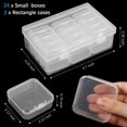 thumbnail image 2 of 24 Pcs Small Bead Organizer Bead Case Storage Organizer Diamond Art Containers Accessory Storage with 2 Pcs Hinged Lid, 2 of 6