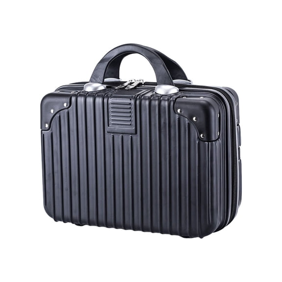 Professional For - Keep And Organized Cases makeup bag Portable Storage Durable Luggage Protects Anywhere You Luggage Box Suitcase Mysterious Black
