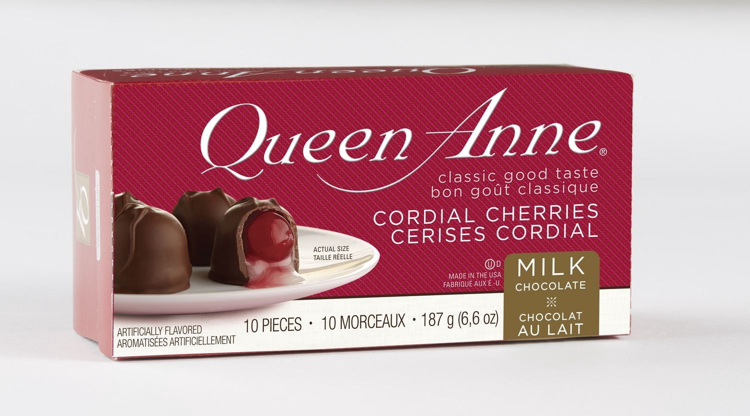Queen Anne Cerises au Chocolat au Lait 187g
