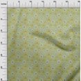 thumbnail image 3 of oneOone Georgette Viscose Light Green Fabric Floral Retro Craft Projects Decor Fabric Printed By The Yard 42 Inch Wide, 3 of 5