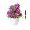thumbnail image 2 of 12 Headed Chrysanthemum Potted Green Floral Arrangement for Home Centerpiece Desktop in Living Rooms, 2 of 5