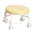 thumbnail image 2 of Tabouret à Poulie à Siège Rond à Rouleau Bas, Robuste, Petit, Confortable, Bas, Jaune, 2 of 8