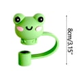thumbnail image 2 of Apmemiss Clearance Reusable Silicone Straw Tips Cover for 6 To 8 mm Straws, Portable Cute Straw Caps Covers Creative Straw Plug Drinking Dust Cap for Home Kitchen Accessories, 2 of 3