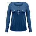 thumbnail image 4 of CEHVOM Women's Solid Color Knitting Slim Long Sleeve Hedging Autumn Winter Top, 4 of 5