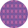 thumbnail image 1 of Ahgly Company Tapis d'Intérieur Ronds Transitionnels Lavables à la Machine, Magenta Foncé Violet, 3 Pieds Rond, 1 of 7