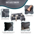 thumbnail image 3 of Walsunny Canapé Sectionnel Convertible Réversible de 73,6 Pouces, Canapé-Lit Sectionnel en L 3 Places avec Méridienne Réversible pour Petit Espace, Gris Foncé, 3 of 9