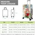 thumbnail image 3 of Travel Luggage Cover Suitcase Protector Fits 18-32 Inch Luggage Wheel Covers Patterned Travel Related Items Flower Luggage Protector Elastic Luggage Anti-scratch Suitcase Cover L, 3 of 5