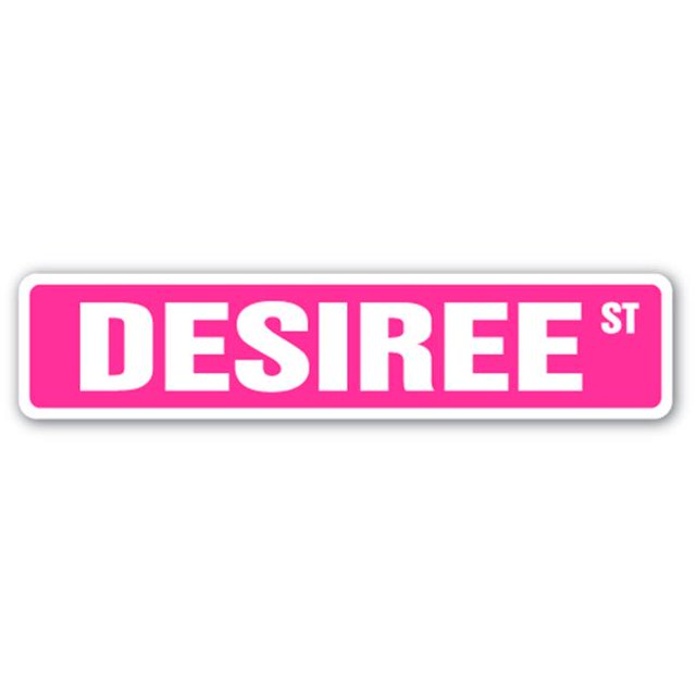 SignMission SS-DESIREE 4 x 18 in. Childrens Name Room Street Sign - Desiree