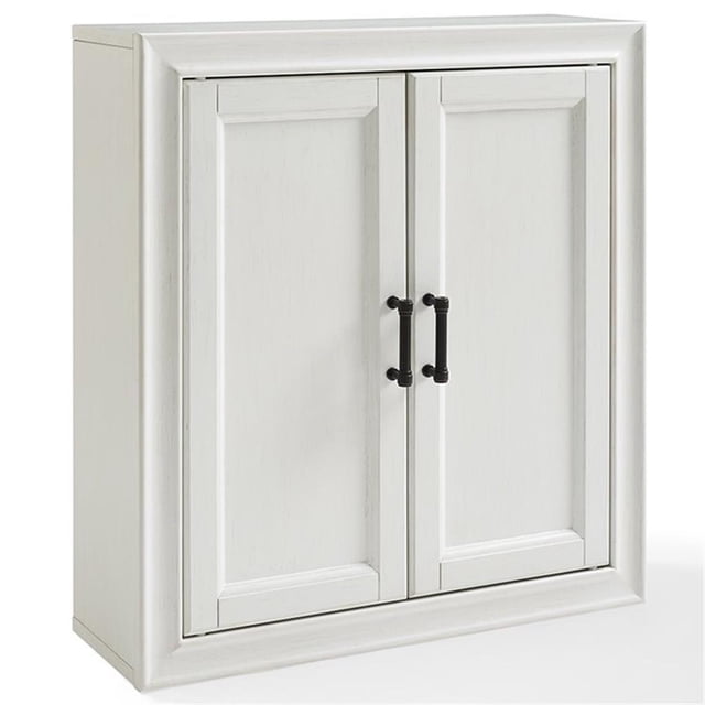 Pemberly Row Armoire à Pharmacie en Blanc Vintage