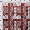 thumbnail image 3 of oneOone Cotton Poplin Red Fabric Block Sewing Material Print Fabric By The Yard 56 Inch Wide, 3 of 5