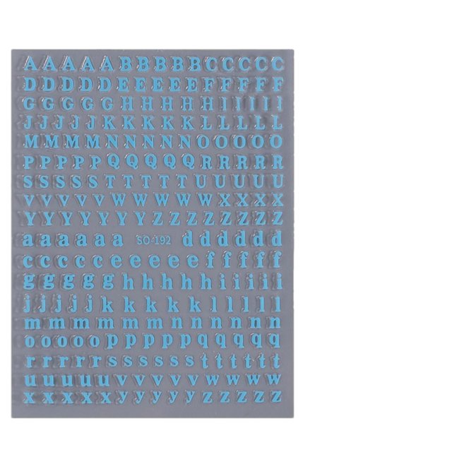 3D Letter Nail Stickers Nail Stickers Self Letter Stickers