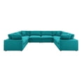 thumbnail image 5 of Modway Commix 8-Piece Down Filled Overstuffed Sectional Sofa in Teal, 5 of 5