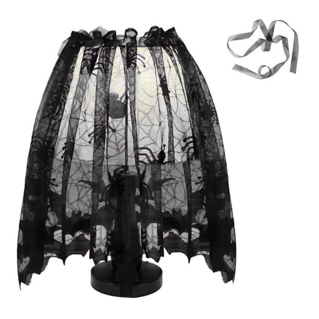 Abat-jour Foulard de Foyer Nappe d'Halloween Chemin de Table Abat-Jour de Rideau Décoration