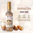 thumbnail image 2 of Matteo's Sugar Free Coffee Flavoring Syrup, Hazelnut Chai, Delicious Coffee Syrup, 0 Calories, 0 Sugar, Keto Friendly (750mL, Single Bottle), 2 of 5