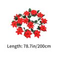 thumbnail image 3 of Birdeem Outdoor Christmas Decorations,Christmas Decorations Indoor,New Christmas Rattan Spots Artificial Fake Leaves Christmas Decorations Simulation Christmas Rattan,Christmas Decorations Outdoor, 3 of 6