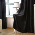 thumbnail image 4 of Electronicheart Pure Color Blackout Window Curtain Rod Pocket Living Room Bedroom Window Drapes Solid Blinds, 4 of 7