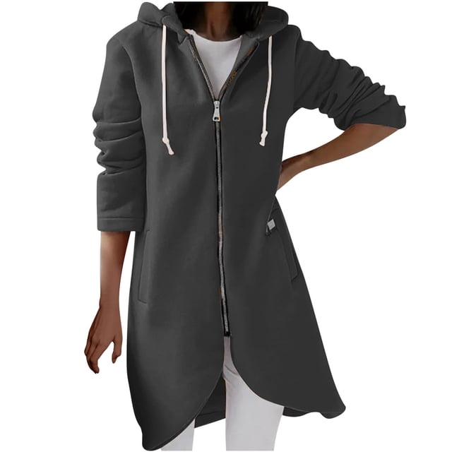 Timegard Quarter Zip Pullover Women Cropped Drawstring Sweatshirts Fall Winter Comfy Tops Solid Color