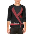 thumbnail image 1 of Halloween Evil Shadow Ninja Costume Mens Raglan T Shirt, 1 of 2