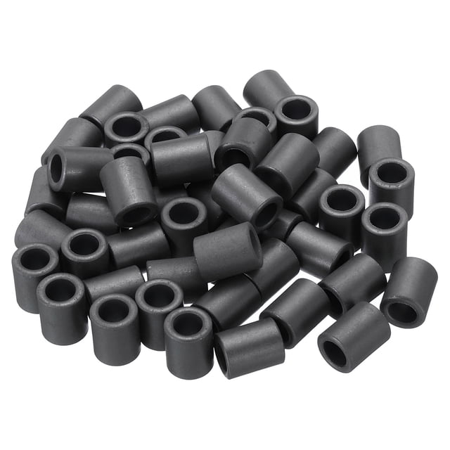 Unique Bargains Ferrite Toroid Core, Toroid Core 0.5' ODx0.3' IDx0.6' H, Black 50 Pack