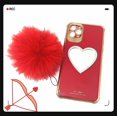 thumbnail image 1 of Makeup Mirror Mobile Phone Case, Luxurious Bling Heart-Shaped Mirror Phone Case(iPhone 11pro), 1 of 8