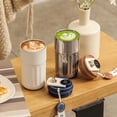 thumbnail image 2 of Binwennn Glasses Kitchen Colors Led Temperature Display Coffee Mug Stainless Steel 450mlStainless Steel Coffee Mug 6h Smart Mug Screen With Lid Keep Cold Warm, 2 of 7