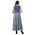 thumbnail image 4 of Moomaya Robe d'Été Longue Imprimée pour Femmes en Rayonne Sans Manches, 4 of 4
