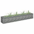 thumbnail image 1 of vidaXL Gabion Lit Surélevé Acier Galvanisé 180x30x30 cm, 1 of 5