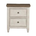 thumbnail image 1 of Heartland White 2 Drawer Night Stand w/ Charging Station, 1 of 7