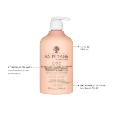 Hairitage S.O.S. Deep Moisture & Restore Conditioner with Marshmallow Extract for Dry, Thick Hair