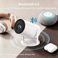 thumbnail image 4 of NexPlay Portable Projector with Auto Focus & Keystone, Mini Projector Native 720P，up to 300'' Screen,Compatible with HDMI, TV Stick, for Home Theater, 4 of 10