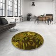 thumbnail image 4 of Ahgly Tapis Rectangulaire Lavable en Machine Intérieur Rouge Nuit, 4 Pieds x 6 Pieds, 4 of 7