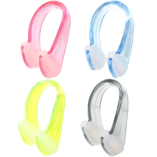 4 Pcs Clip de Nez Bleu pour Enfants de Plus de 10 Ans Natation Plongée